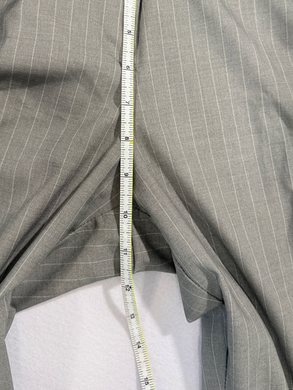New York & Company Classic Pinstripe Work Pants - Gray - Picture 7 of 7